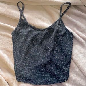 Urban Outfitters Black Sparkle Top